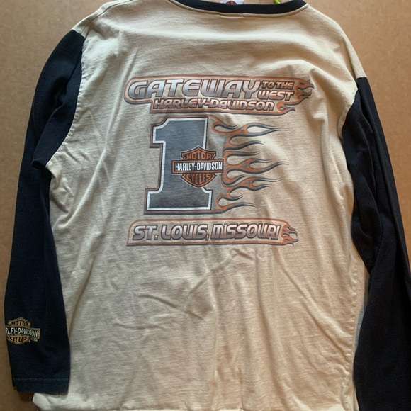 XL long sleeve Harley Davidson baseball style - Picture 4 of 4